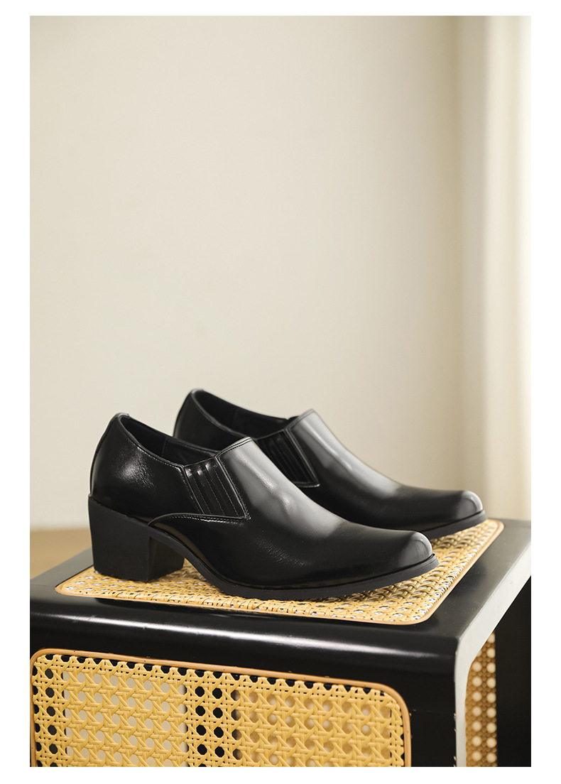 Loafers Men's Shoes Fashion Large Size Low Top Shoes Spring And Autumn New Style Sleeve Pointed Leather Shoes One Step Small Leather Shoes_vogvips.com