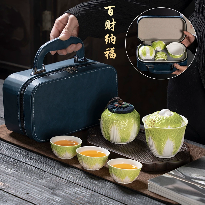 Creative travel handheld tea set for traveling for camping