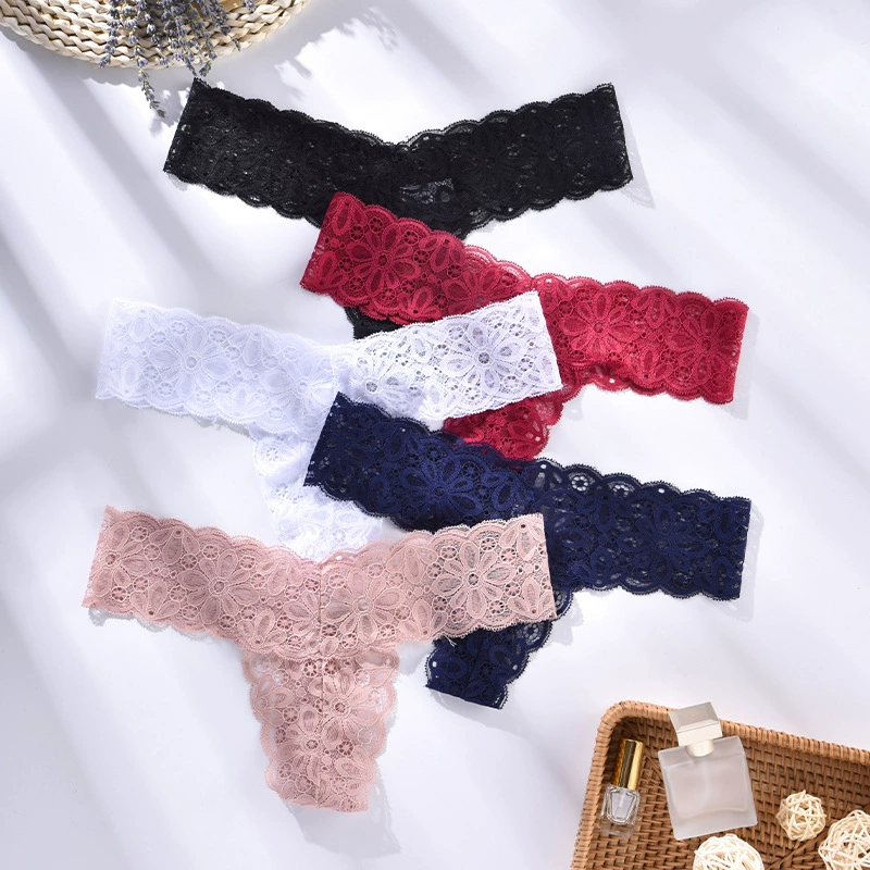 Женские хлопковые бесшнурниковые стринги, дышащее sexy нижнее белье, XL (130–150 кг)