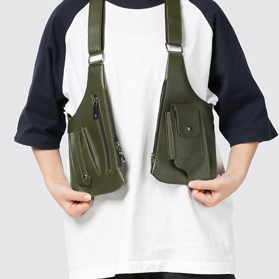 Retro Mens Backpack With Underarm Shoulder Strap For Travel_voghion.com