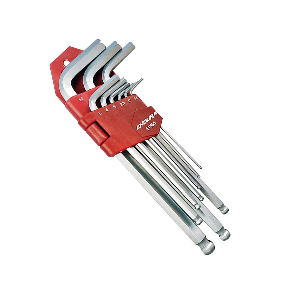 力易得 9件套公制加长球头内六角扳手套装 E1555