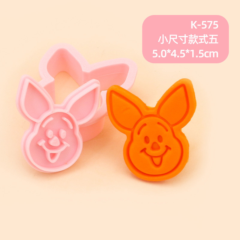 Molde para Galletas de Winnie the Pooh, Molde para Hornear de Fondant con Diseño 3D de Dibujos Animados, Molde para Decoración de Pasteles para Hacer en Casa