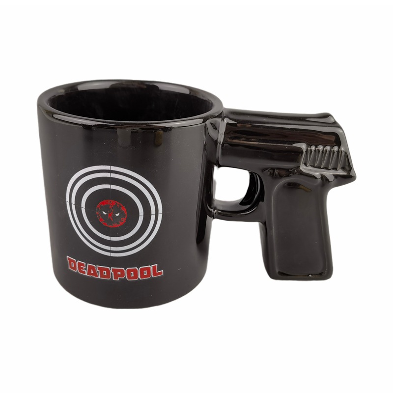 Pistola agarre taza de café agarre de galvanoplastia pistola taza de galvanoplastia pistola Taza de cerámica Amazon Venta caliente taza