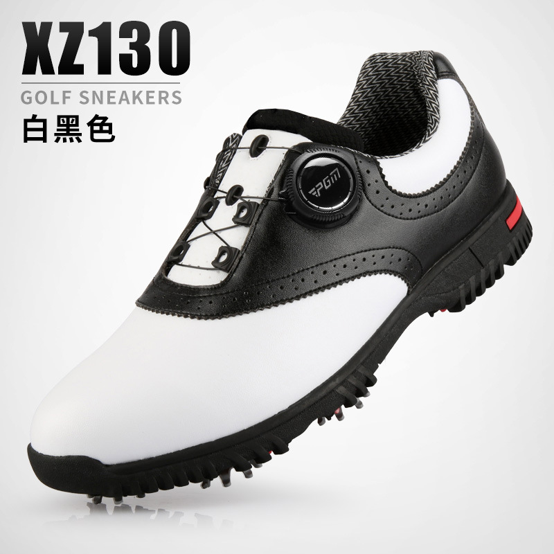 XZ130 남성용 극세사 턴버클 방수 신발 화이트 및 블랙