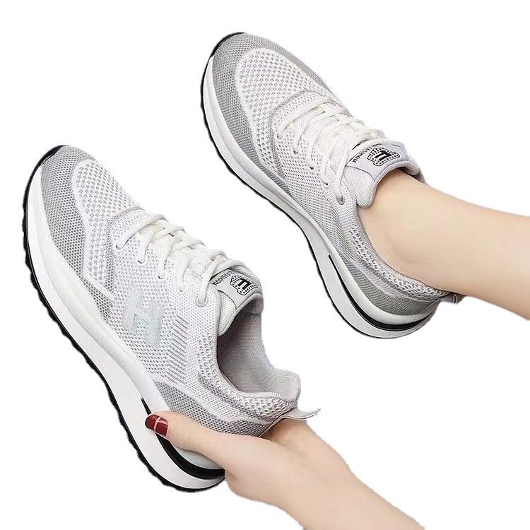 Cheng Ying zapatos de primavera y verano nuevo vuelo tejido zapatilla de deporte de las mujeres de moda todo fósforo zapatos para correr de malla transpirable casual mujeres