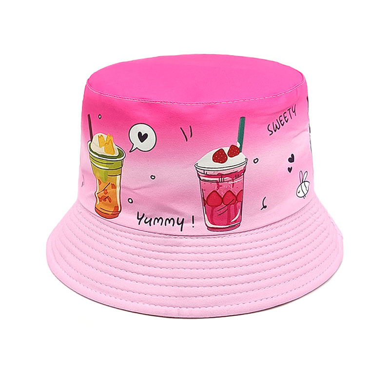 Children Unisex Cute Cup Printing Bucket Hat display picture 6