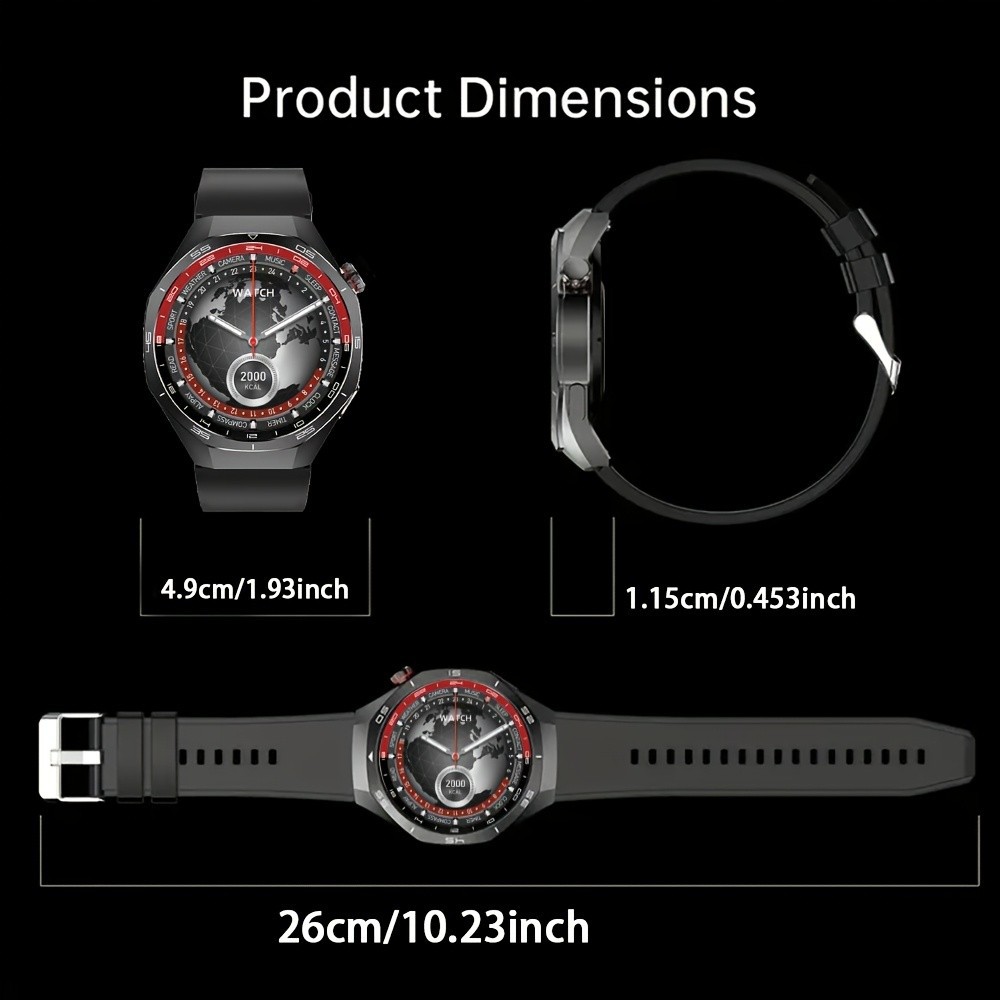 Montre connectée gt5 pro avec cardiofréquencemètre et bluetooth_voghion.com