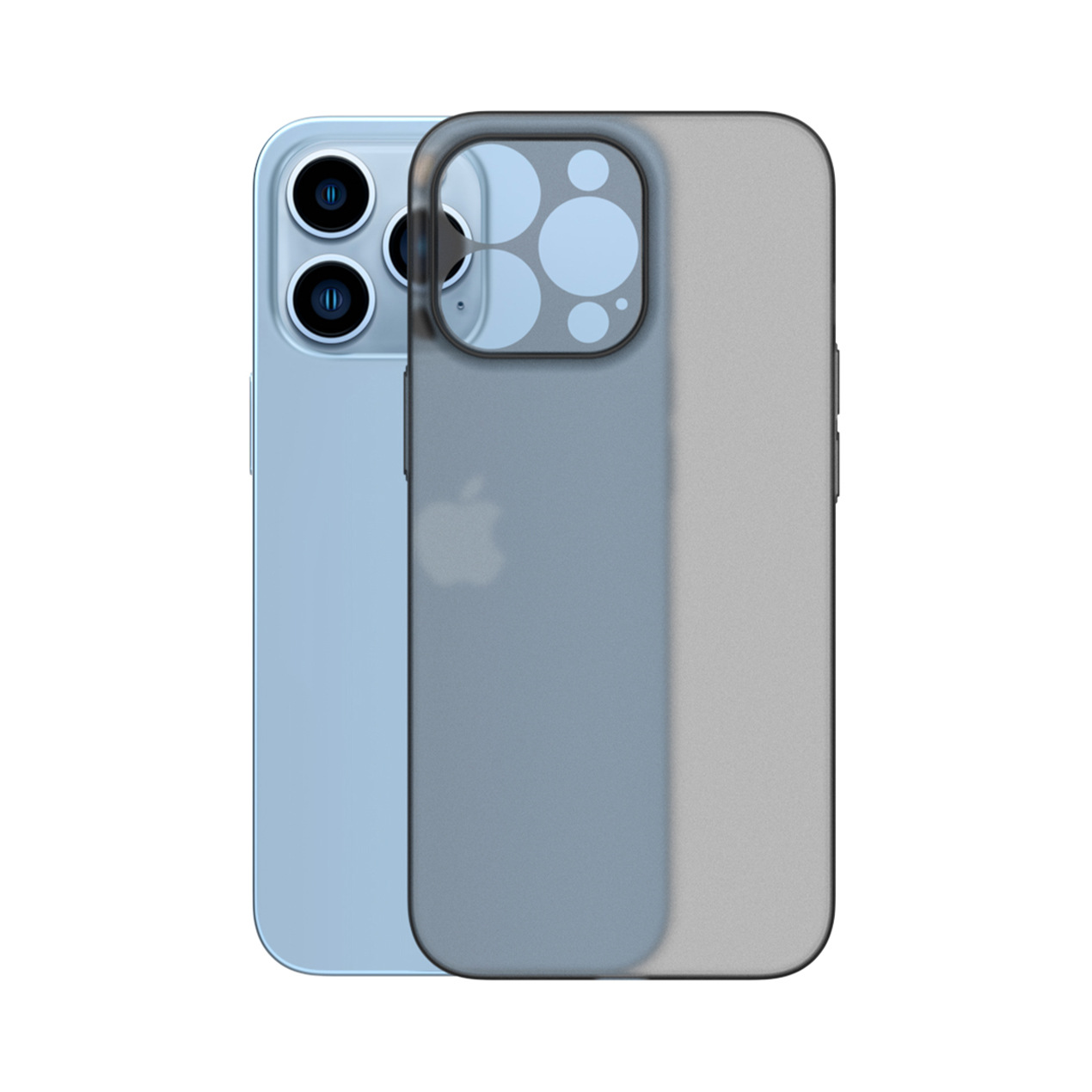 Adecuado para agujeros finos Apple iphone13 14 15 16promax ultrafino PC esmerilado todo incluido funda para teléfono móvil a prueba de caídas