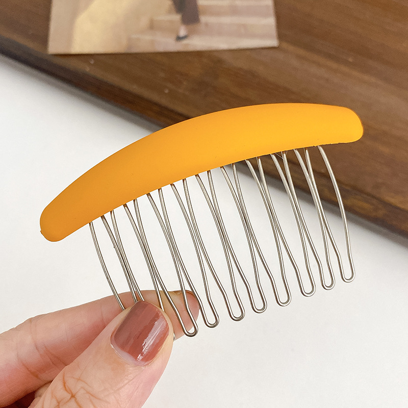 Estilo coreano elegante Morandi peine de pelo insertar peine antideslizante pelo roto flequillos peine sin costura horquilla tocado femenino accesorios para el cabello al por mayor