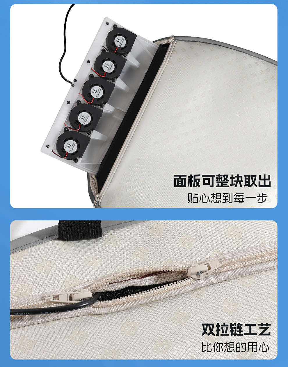 Cross-border wholesale purchase of car USB ventilated seat cushions, car air-conditioning cooling seat pads