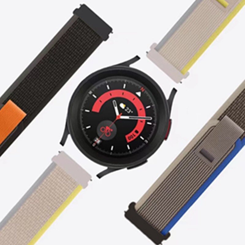 Suitable for ticwatch2 generation/E/C2/ticwatchpro/pro3 watch strap with track loop nylon strap