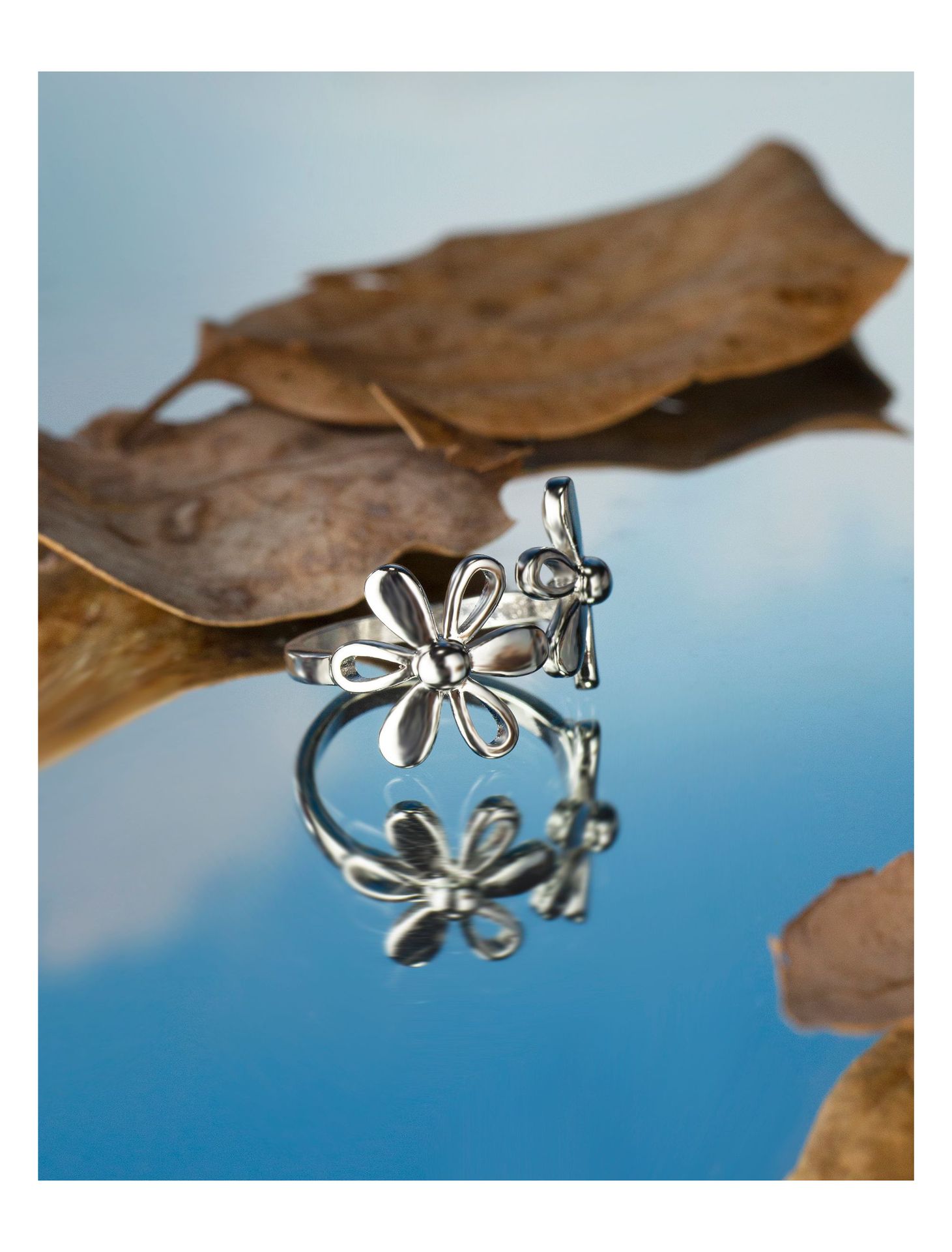 Fashion Flower Copper Plating Rings 1 Piece