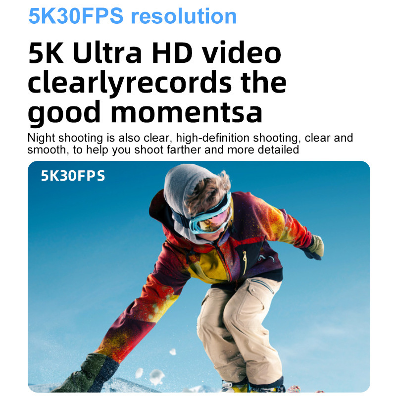 スポーツカメラクロスボーダー新型5kスポーツカメラ4k手ぶれ補正アウトドアスポーツカメラカスタマイズ|undefined