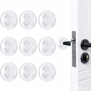 In stock wholesale door handle anti-collision pad silicone anti-collision stickers anti-collision pad mute household soft seamless silicone buffer pad