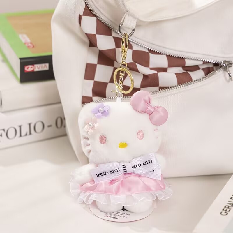 尚绒坊正版三丽鸥毛绒玩具hellokitty玩偶公仔娃娃kt凯蒂猫小挂件|undefined