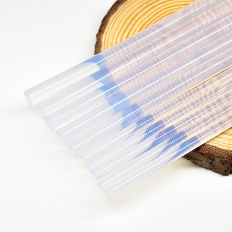 热熔胶棒批发高粘透明白胶棒7mm家用手工11毫米环保胶条热溶胶棒