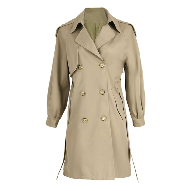 Плюс размер женский высокого класса темперамент плащ пальто длинный 2022 Новый пухленькая девушка Свободное пальто [0819]