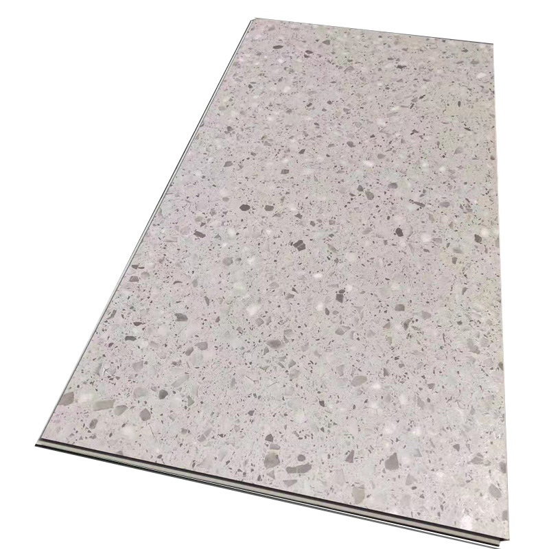 Suelo de cristal de piedra con sistema de clic SPC, suelo de encaje sin pegamento para uso en el hogar, hoteles y apartamentos, antideslizante, resistente al desgaste, suelo en láminas de rápida instalación.