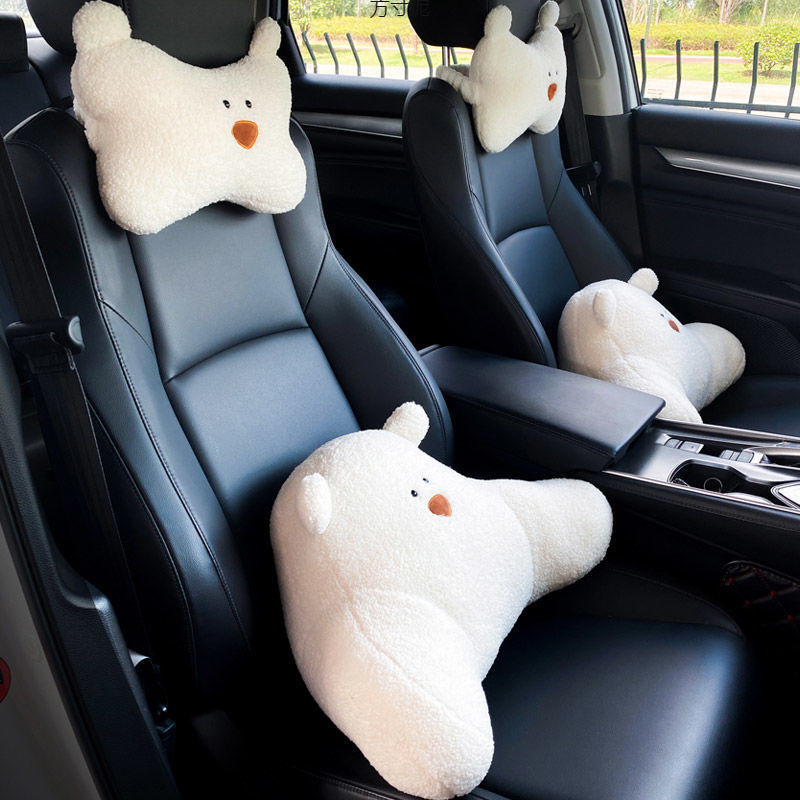자동차 머리 받침 봉제 사계절 보편적 인 귀여운 베개 허리 베개 조수 자동차 목 베개 도매