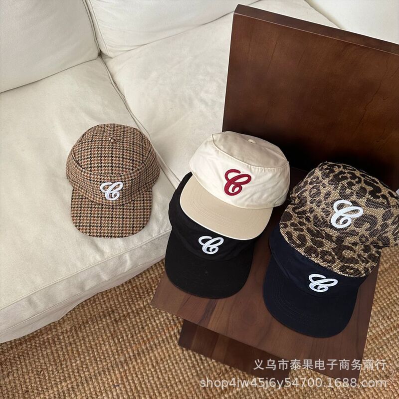 日系儿童个性平顶平檐遮阳鸭舌帽美式音符春秋季时尚潮流棒球帽子|undefined