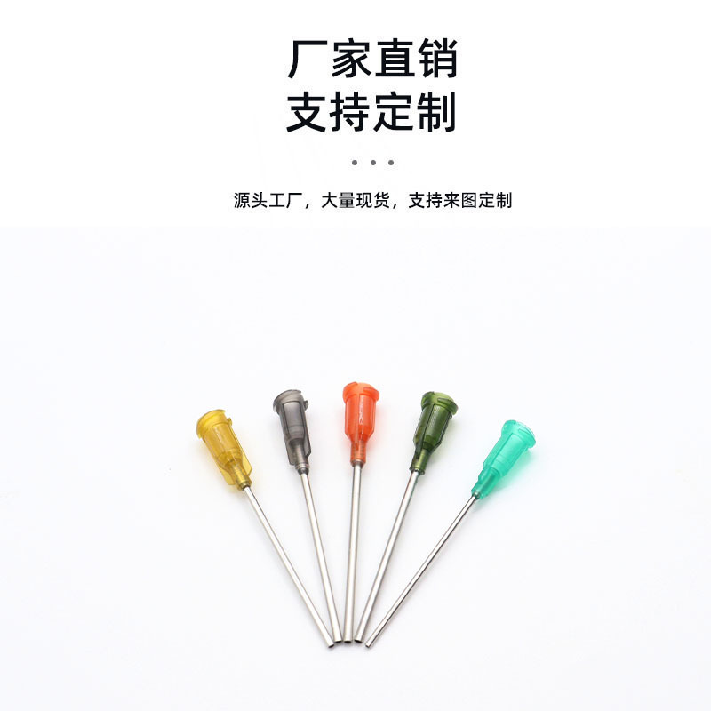 Aguja dispensadora de tornillo de acero inoxidable de 38mm/aguja dispensadora/consumibles dispensadores de pegamento/aguja de medio tornillo de una pulgada