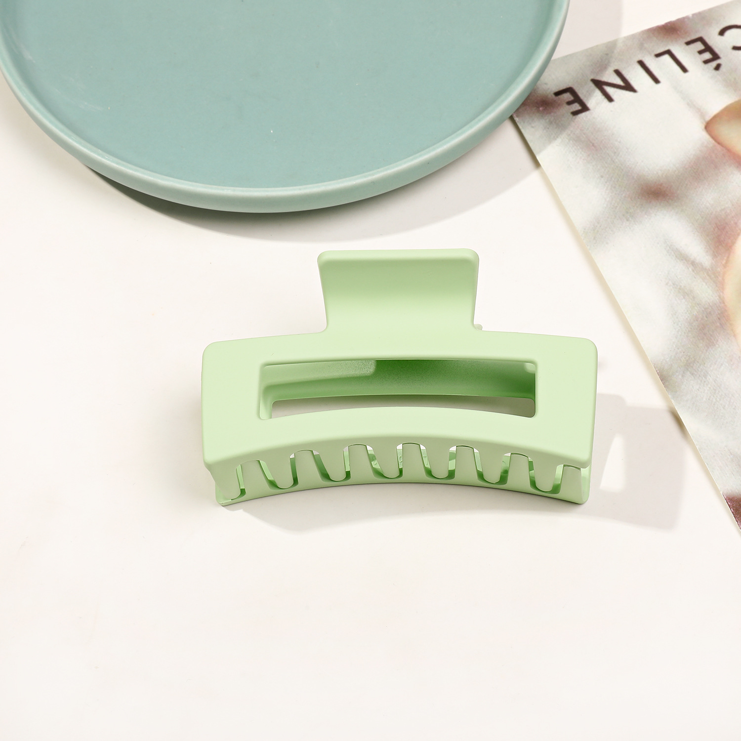 8.5cm 사각 반투명 라이트 그린 47