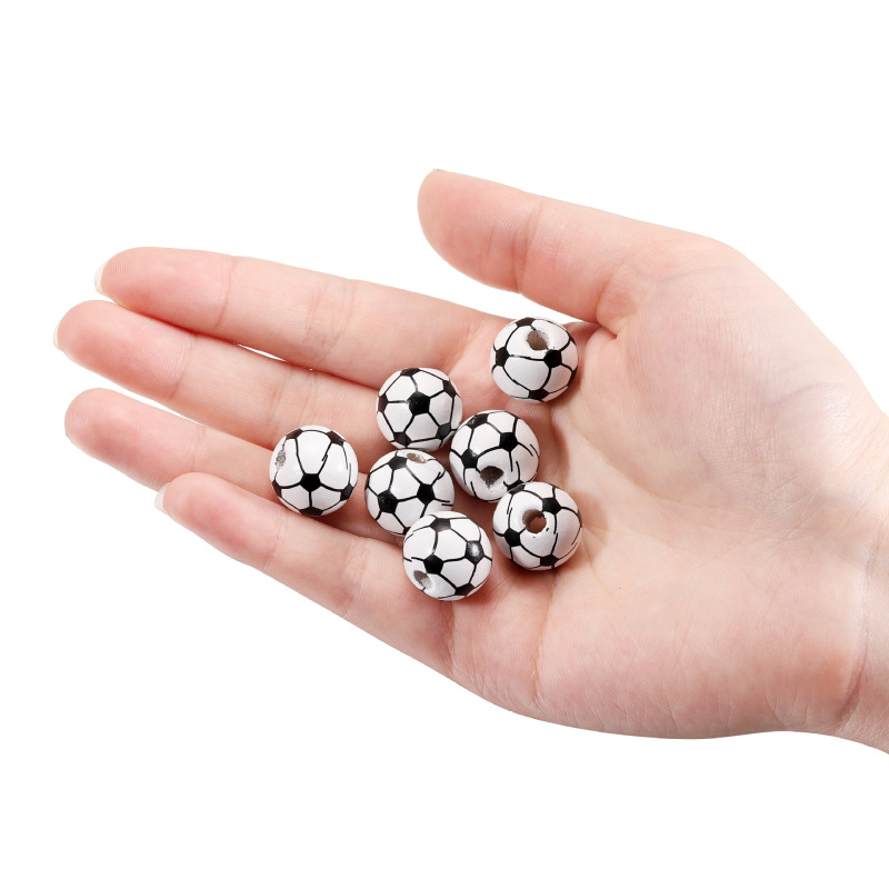 木のボールのバスケットボールの小さい木の玉のカラーの実木のボールのサッカーの玉の散珠の卸売りのアクセサリーの部品|undefined