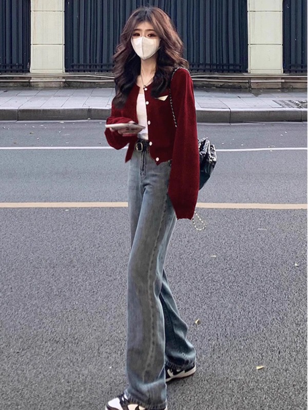法式高级感开衫毛衣短款外套女2025春秋季新款设计感别致针织上衣|undefined