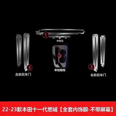 Shift Decoration, Automotive Supplies, Car interior film - full-set-of-film-hybrid-version-without-screen