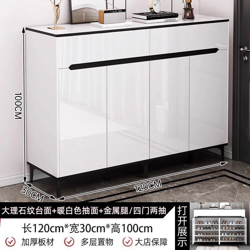 鞋柜家用门口收纳柜入户大容量简约一体多层进门储物柜鞋架玄关柜|undefined