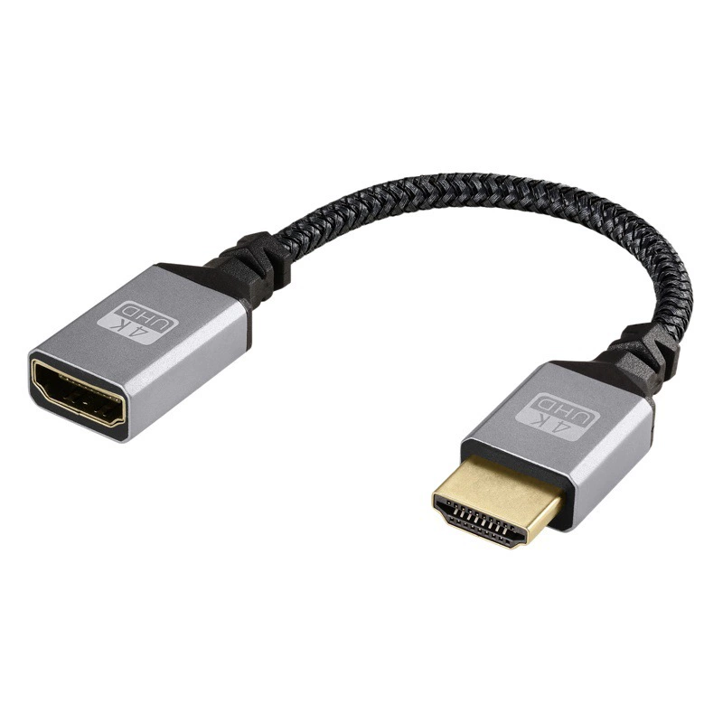 Удлинительный кабель HDMI «папа-мама» для компьютера, ТВ, передача аудио и видео, 4k, металлический алюминиевый корпус, кабель для передачи данных сверхвысокой четкости