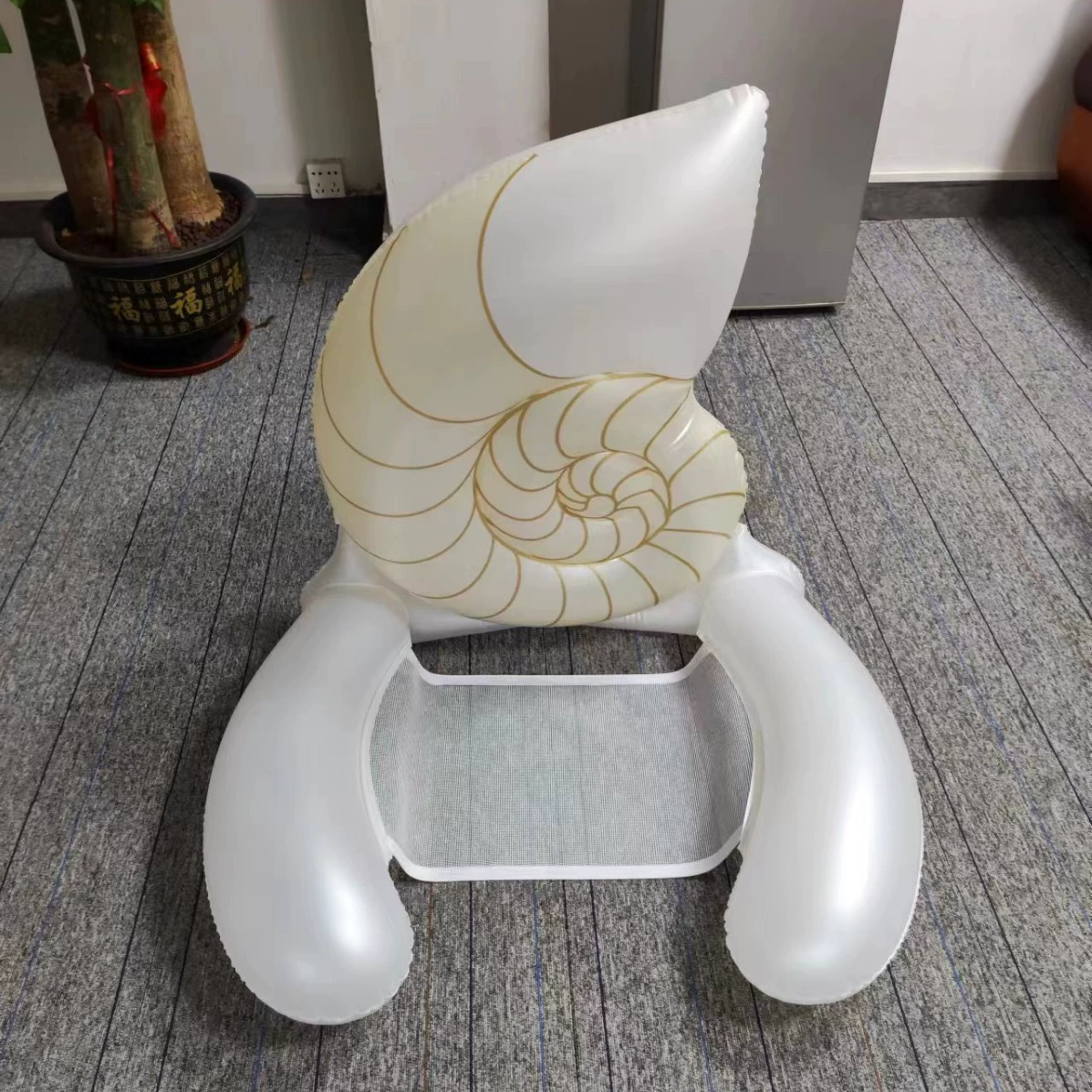 Надувной гамак типа раковины с чистой складной спинкой двойного назначения Плавающий ряд Водный стул для отдыха Плавающий диван-кровать