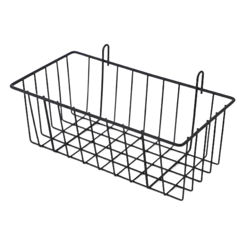 GRID foto pared pequeña cesta colgante pared hierro pared colgante rack baño Baño pared colgante almacenamiento estante de almacenamiento de cocina rack