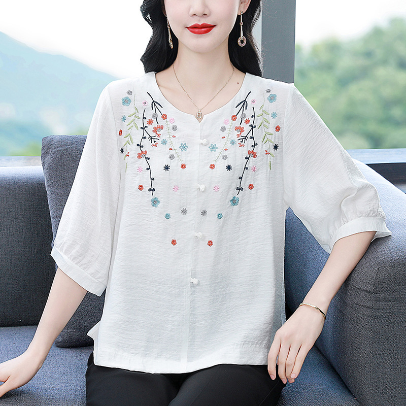 High-End Silk Top Summer 2026 New Style Loose Short-Sleeved Shirt Unique and Beautiful Mulberry Silk T-Shirt for Women