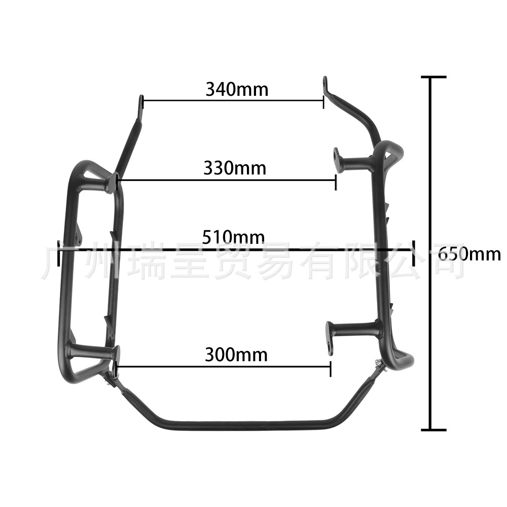 Suitable for Triumph Tiger 850 900GT three-case side box bracket luggage rack tail rack side rack