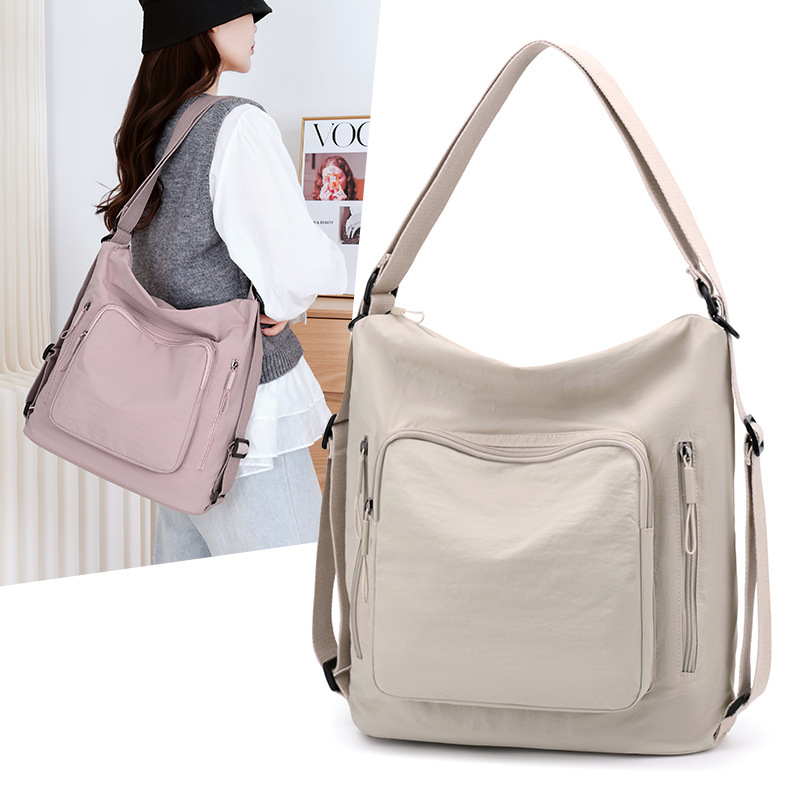 Cross-Border Foreign Trade Cloth Bag for Women, Korean Style Versatile Backpack, New Simple Multi-Functional Women's Large-Capacity Shoulder Tote Bag