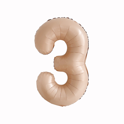 40-inch ins cream digital balloon aluminum film ball birthday one-year-old children's party decoration outdoor photo props