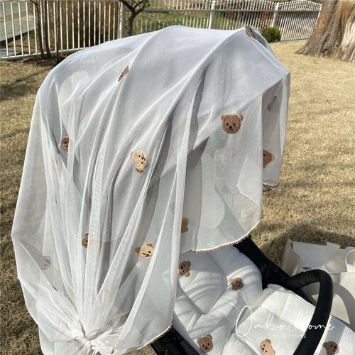Korean Instagram baby stroller baby mosquito net full cover universal pushchair mosquito net summer breathable anti-mosquito cover