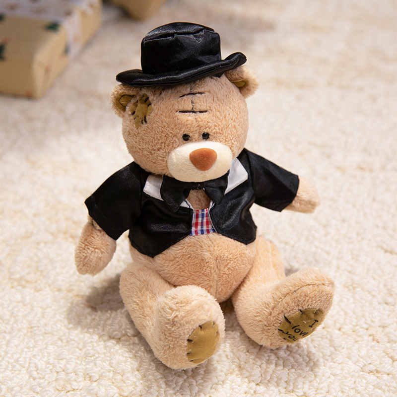 Oso de pudín transfronterizo, papas fritas, muñeco de oso de peluche, doctorado de graduación, muñeco de trapo, muñeco de peluche, muñeco de peluche para niños al por mayor