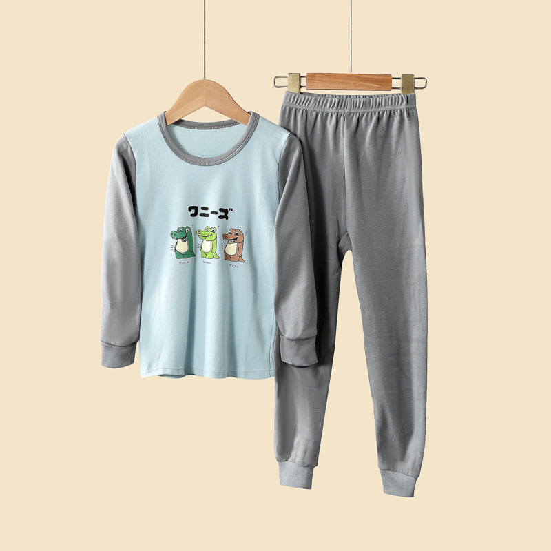 순면 속옷 세트 - 악어 3마리