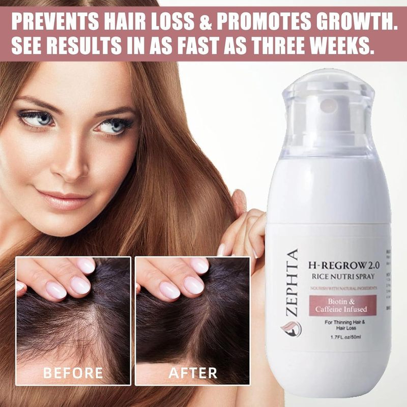 Zephta H-Regrow 2.0 - Zephta Hair Regrowth 育毛米栄養スプレー|undefined