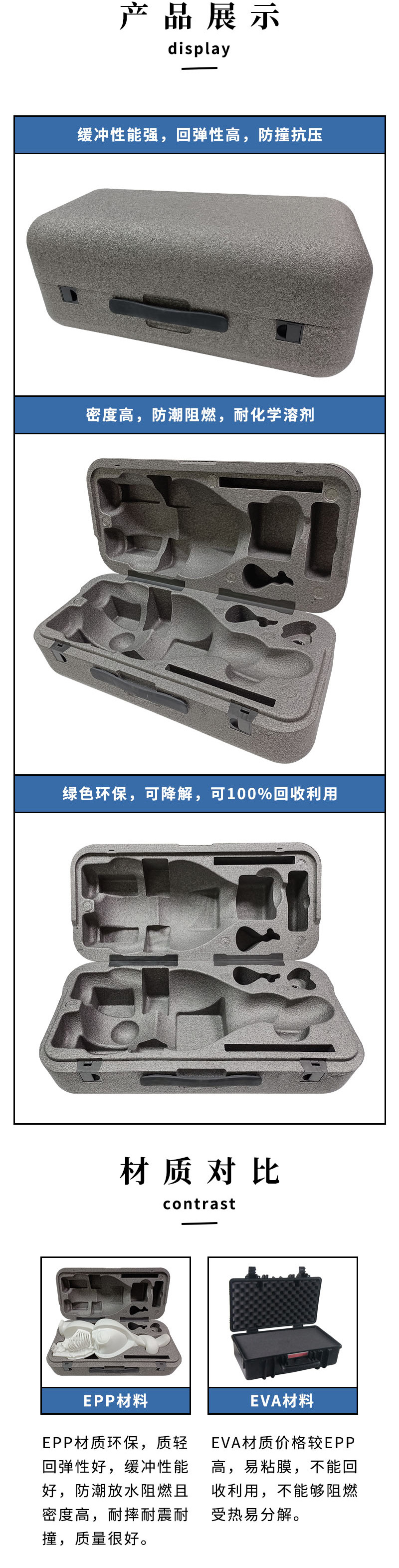 EPP包装高密度发泡成型硬质材料制品epp防静电减震内衬手提缓冲箱-阿里巴巴