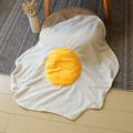 北欧ins荷包蛋煎蛋毯子蔬菜水果创意午睡毯办公室沙发盖毯空调被