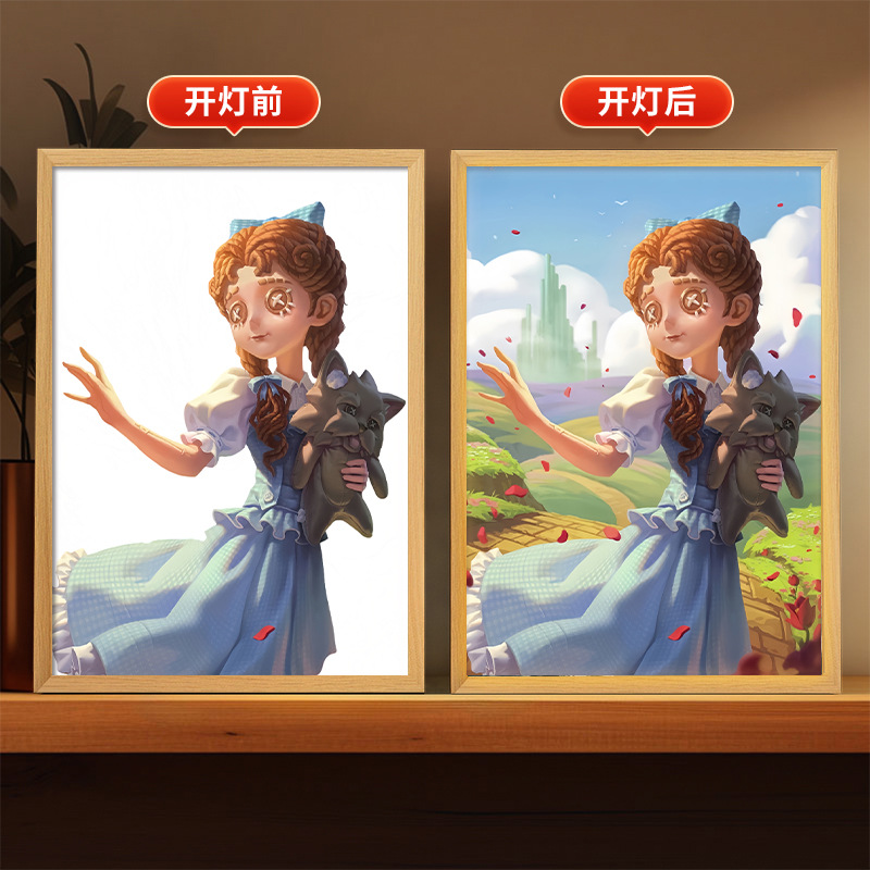 第五人格周辺照明絵画庭師漁師装飾クリエイティブ装飾品誕生日ギフトフォトフレーム雰囲気ナイトライト