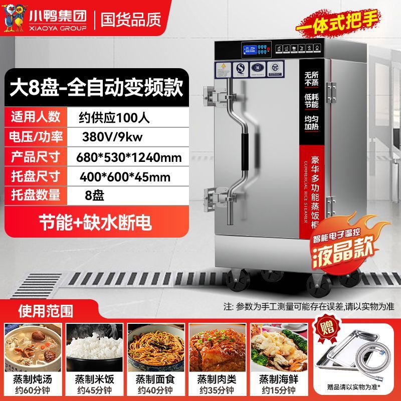 Cabina de vapor de arroz de pato, vapor eléctrico comercial, vapor de arroz de gas, vapor de arroz de ahorro de energía, vapor de arroz de doble puerta, vapor de gas image 25
