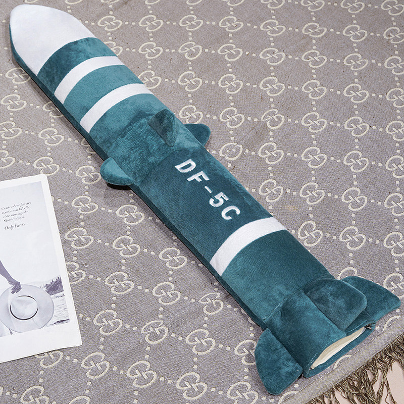 Cohetes creativos Dongfeng larga bolsa de agua caliente lanzador espacial Dongfeng misiles almohada DF5C61 almohada de peluche