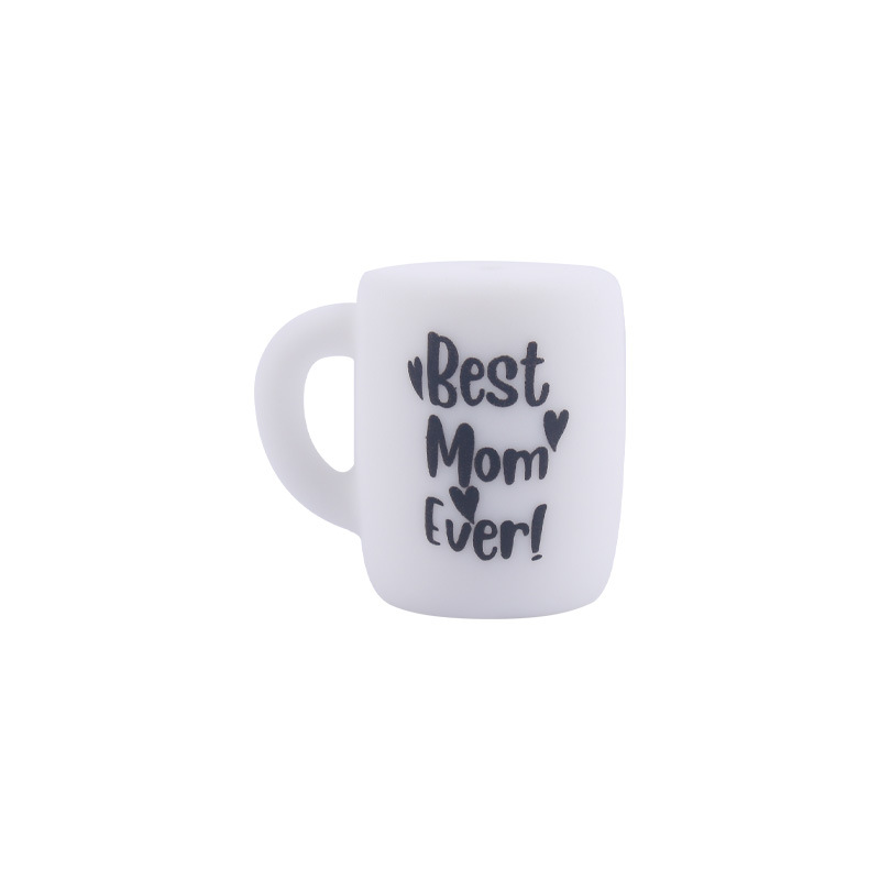 Bebé suministros de dibujos animados taza juguete creativo DIY personalidad pequeña taza teether pezón cadena pulsera accesorios pequeños