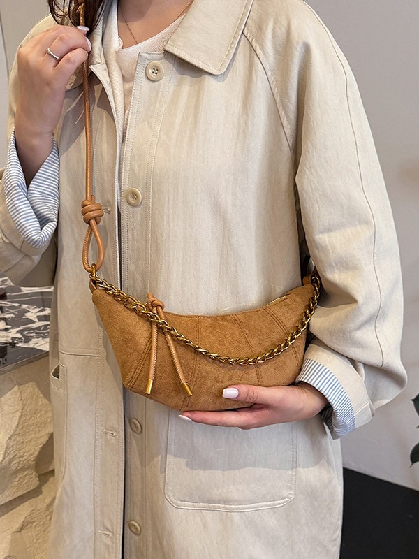 Bolso de bolsillo de moda retro para mujeres 2025 nuevo estilo coreano de moda de color sólido empalmado de alta calidad bolso de cor