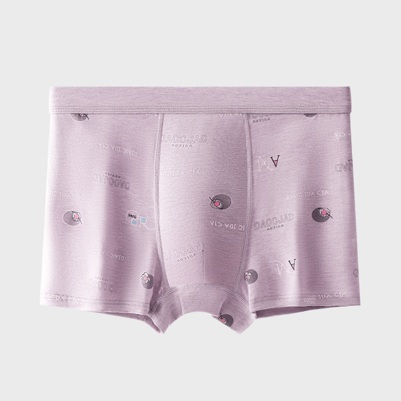 Pantalones interiores de hombre, pantalones de algodón, pantalones de cintura media, pantalones de niño, pantalones de impresión cómodos y transpirables, pantalones de hombre, cabeza para hombre