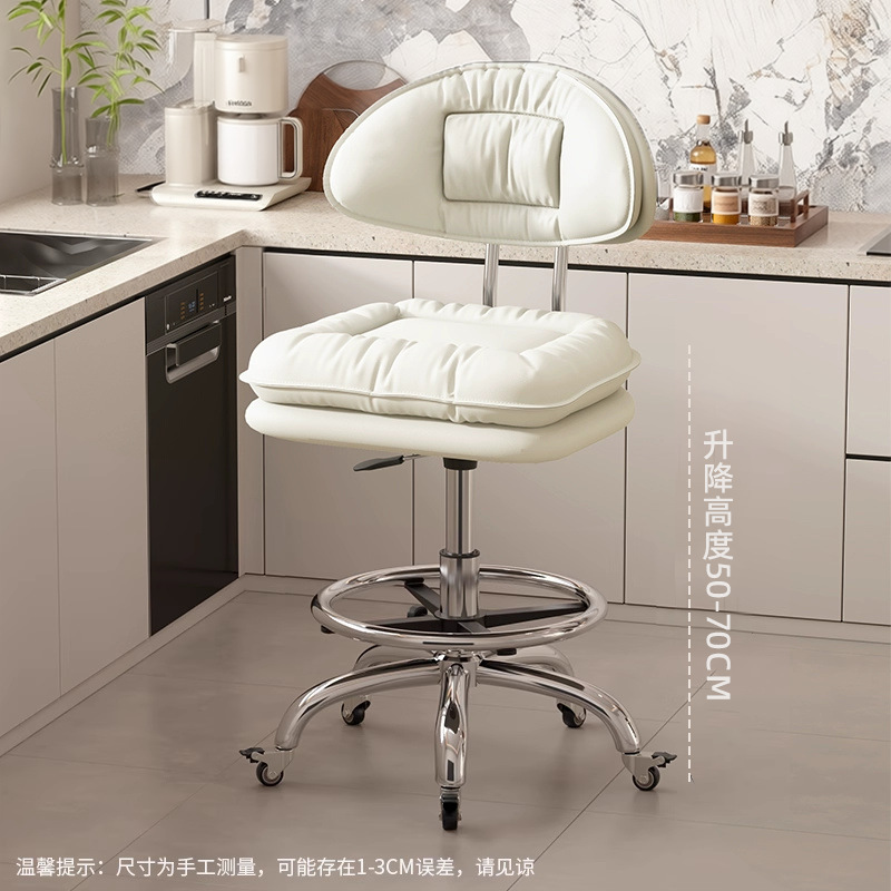 Taburete de cocina silla de bar casera silla de bar giratoria caja registradora taburete elevable respaldo silla de belleza silla de peluquería